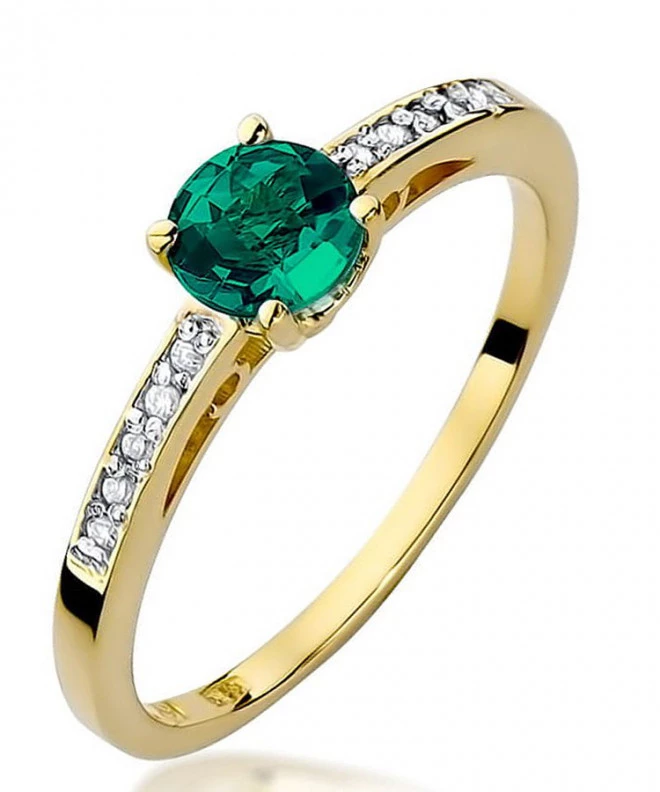 Inel Bonore - Aur 585 - Smarald 0,5 ct 98517