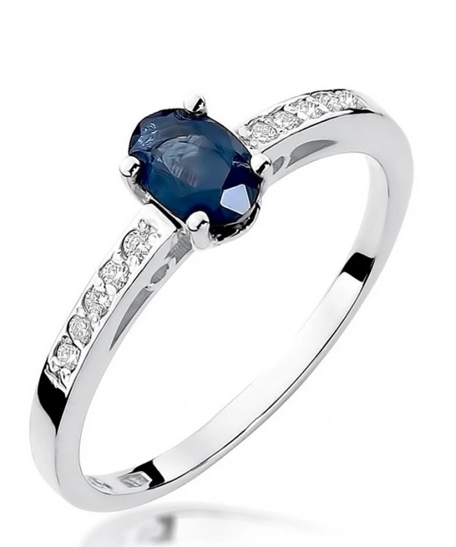 Inel Bonore - Aur Alb 585 - Safir 0,7 ct 123392
