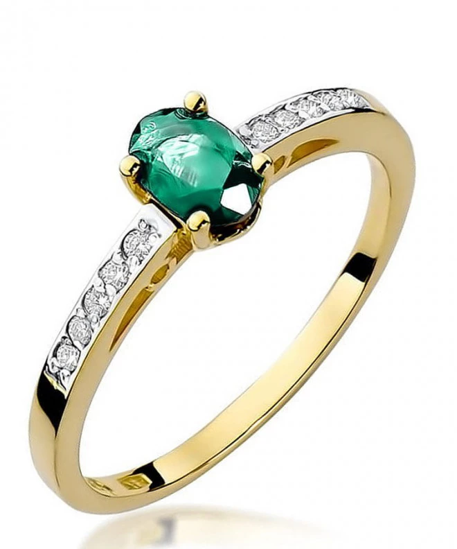 Inel Bonore - Aur 585 - Smarald 0,4 ct 98518