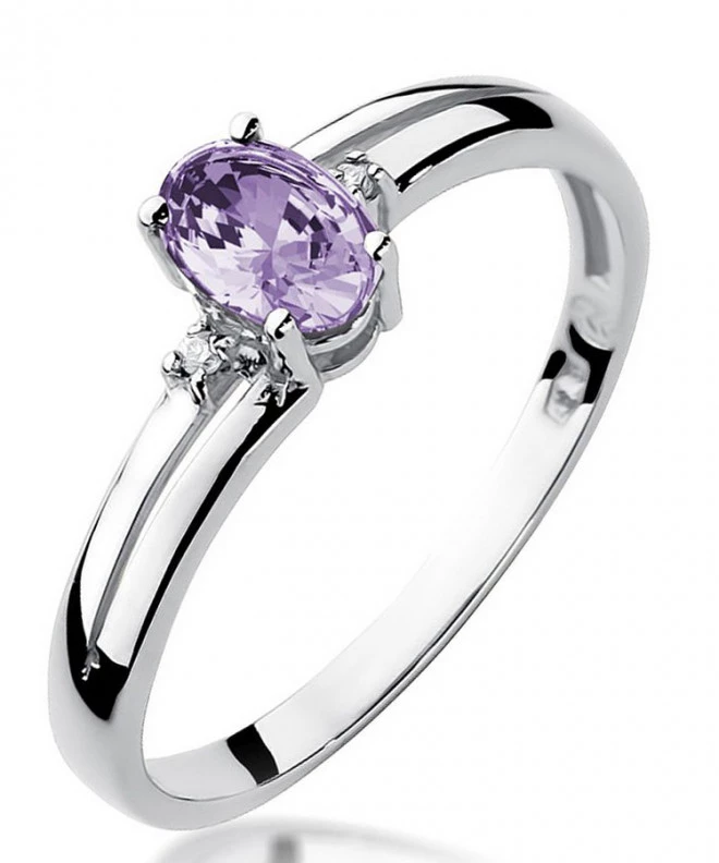 Inel Bonore - Aur Alb 585 - Tanzanit 0,4 ct 125471