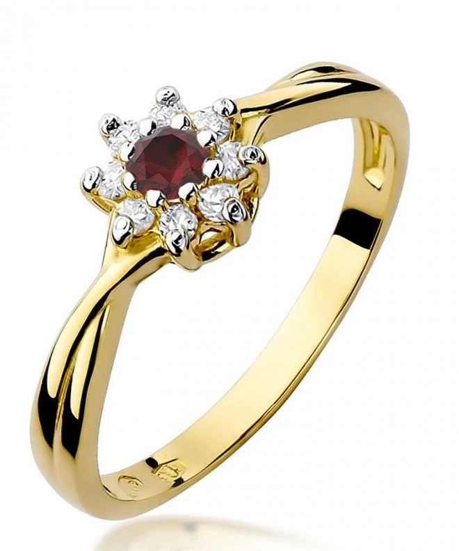 Inel Bonore - Aur 585 - Rubin 0,15 ct 95425