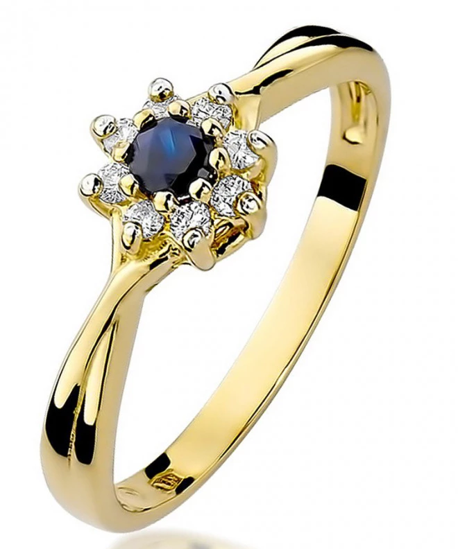 Inel Bonore - Aur 585 - Safir 0,15 ct 96481
