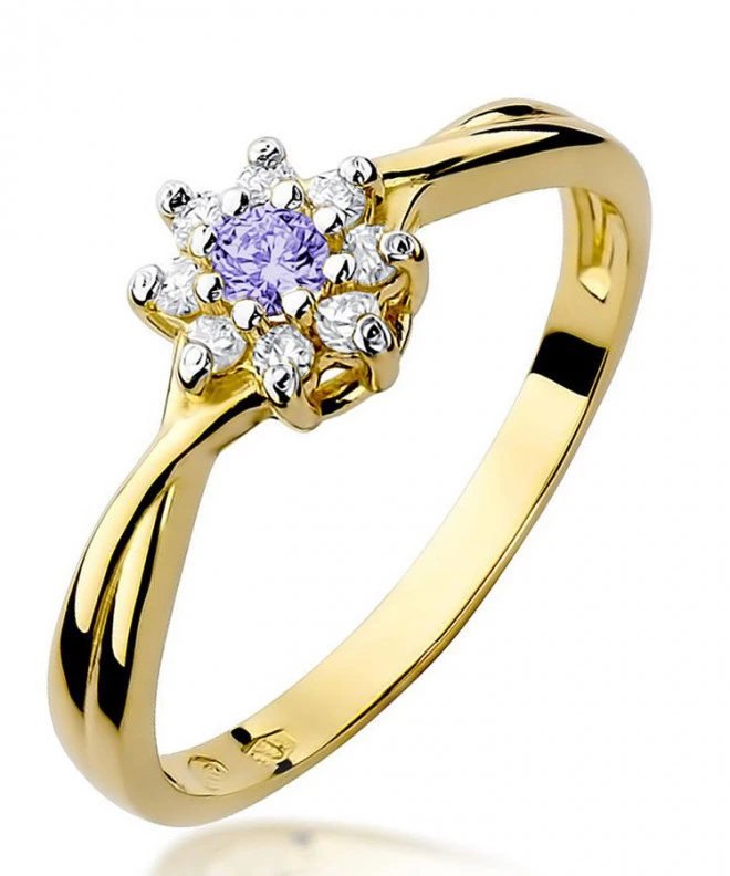 Inel Bonore - Aur 585 - Tanzanit 0,1 ct 99635