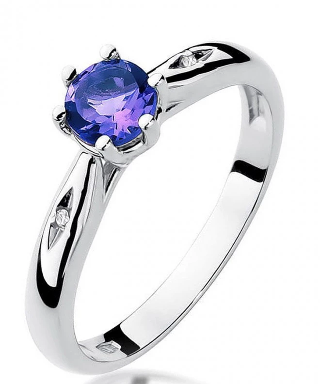 Inel Bonore - Aur Alb 585 - Tanzanit 0,5 ct 125473