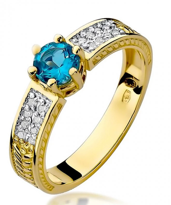 Inel Bonore - Aur 585 - Topaz 0,5 ct 101672