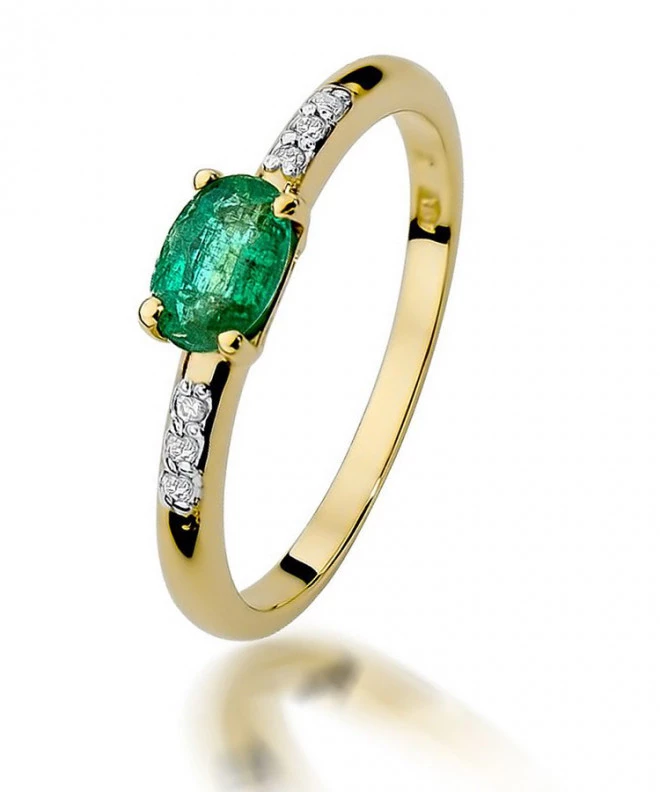 Inel Bonore - Aur 585 - Smarald 0,4 ct 98522