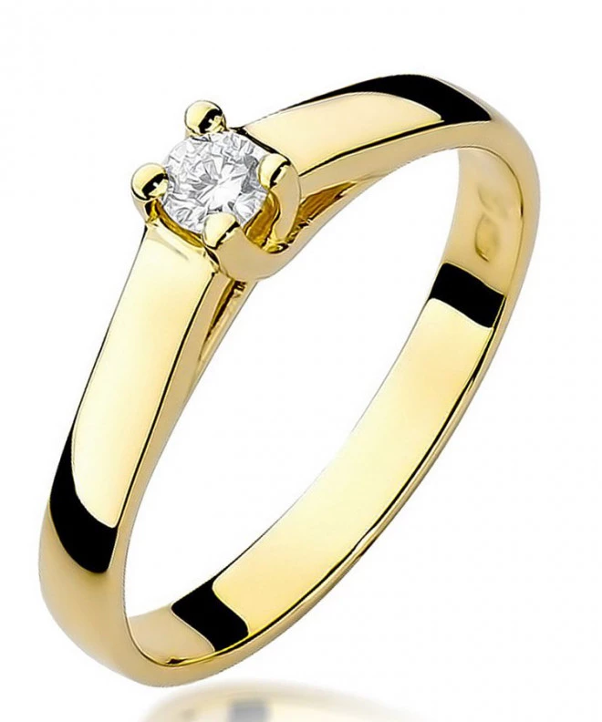 Inel Bonore - Aur 585 - Diamant 0,1 ct 82079