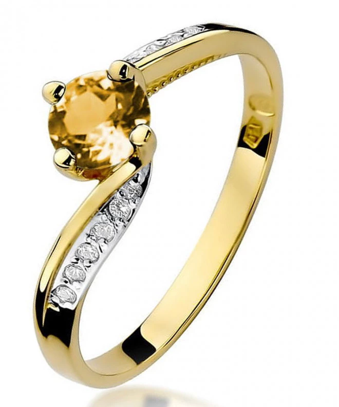 Inel Bonore - Aur 585 - Citrin 0,6 ct 93372