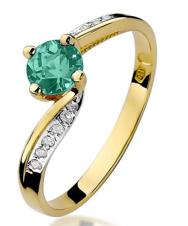 Inel Bonore - Aur 585 - Smarald 0,5 ct 98523