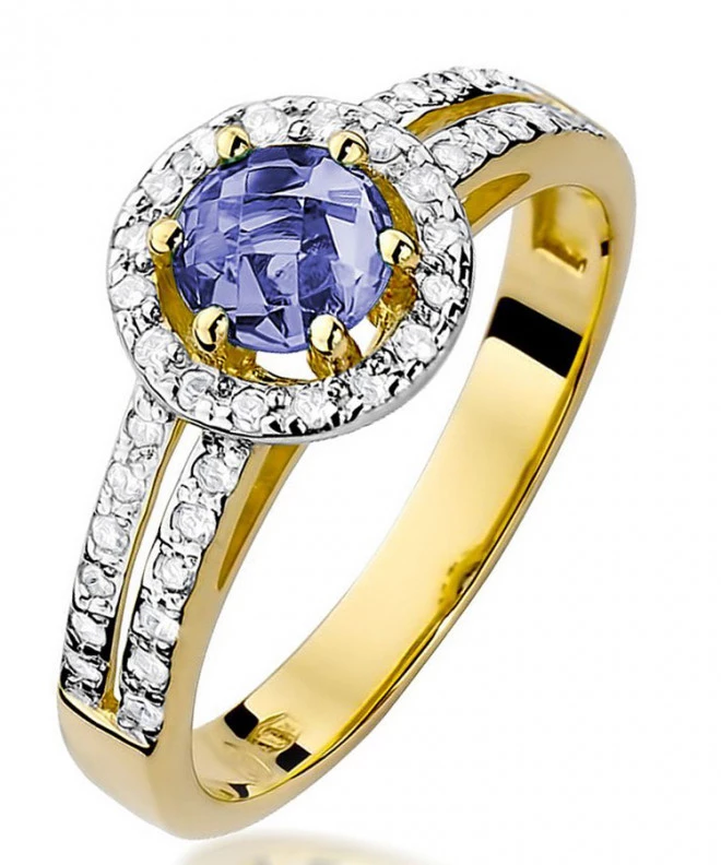 Inel Bonore - Aur 585 - Tanzanit 0,5 ct 99641