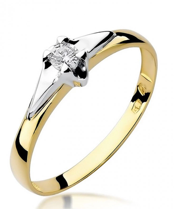Inel Bonore - Aur 585 - Diamant 0,1 ct 82083