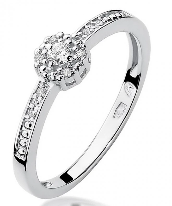 Inel Bonore - Aur Alb 585 - Diamant 0,02 ct 107863