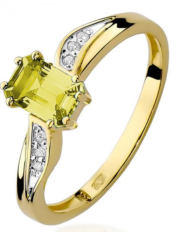 Inel Bonore - Aur 585 - Citrin 0,6 ct 93374
