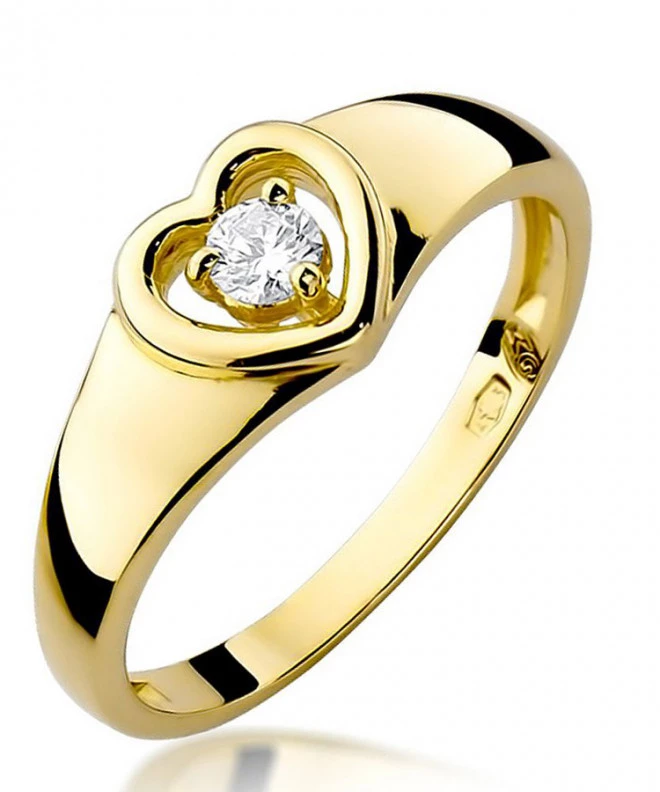 Inel Bonore - Aur 585 - Diamant 0,1 ct 82066