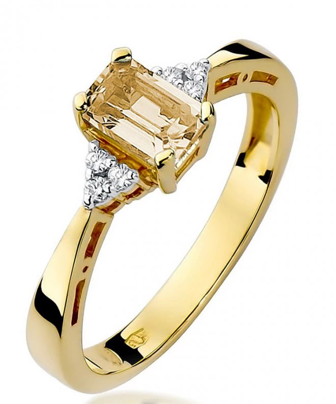 Inel Bonore - Aur 585 - Citrin 0,6 ct 92373