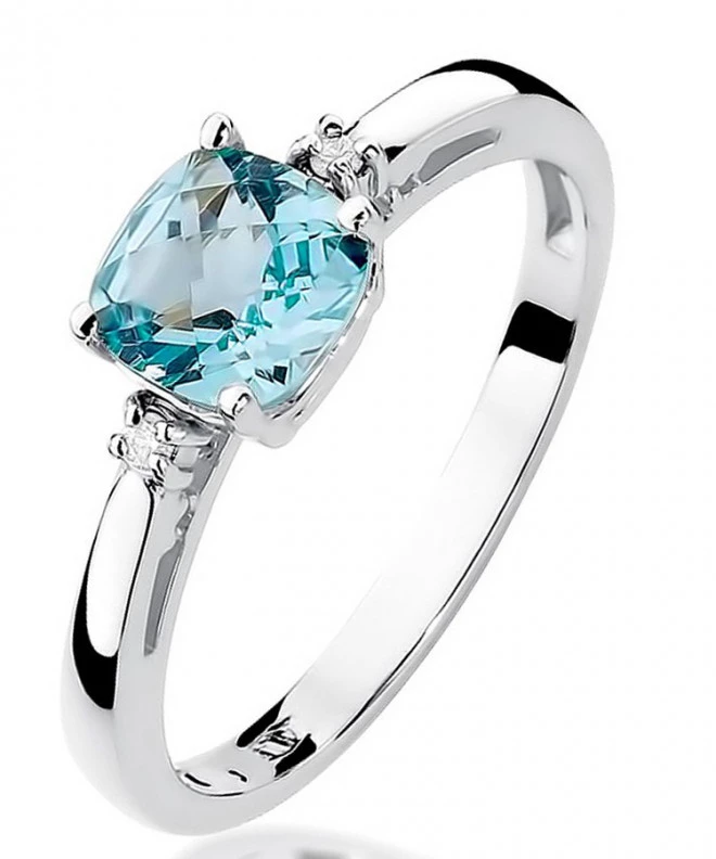 Inel Bonore - Aur Alb 585 - Topaz 1,1 ct 126576