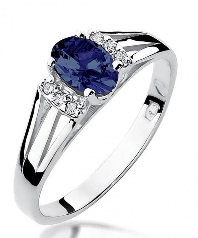 Inel Bonore - Aur Alb 585 - Safir 0,7 ct 122393
