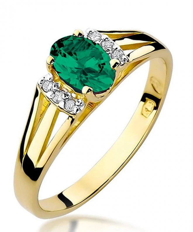 Inel Bonore - Aur 585 - Smarald 0,4 ct 98511