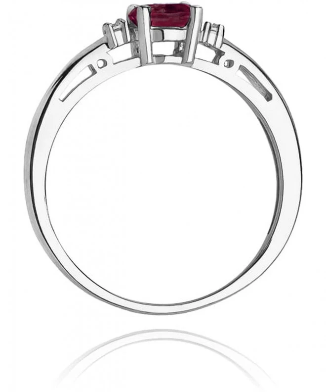 Inel Bonore - Aur Alb 585 - Rubin 0,6 ct 120347