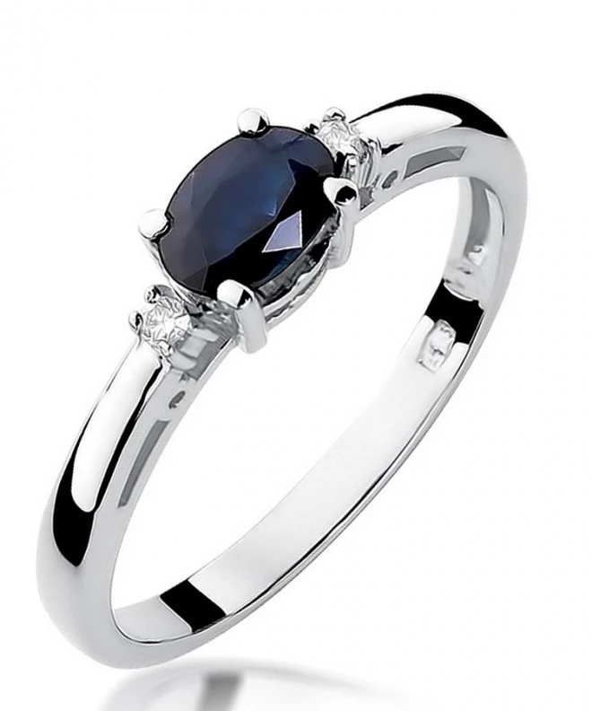 Inel Bonore - Aur Alb 585 - Safir 0,7 ct 122394