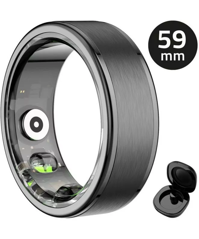Smartring unisex Manta OneRing Negru 59 mm SR01BK-59