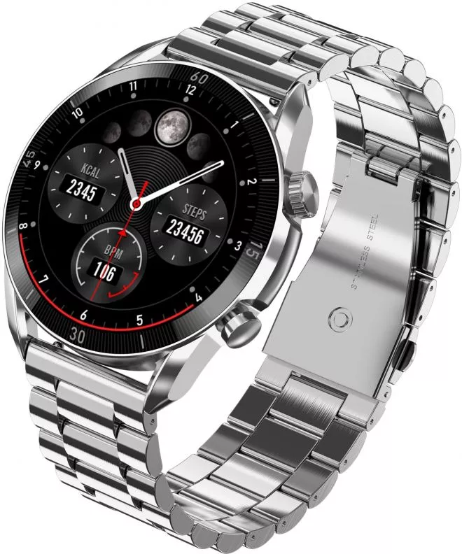 Smartwatch Barbatesc Garett V10 Silver Steel 5904238485606