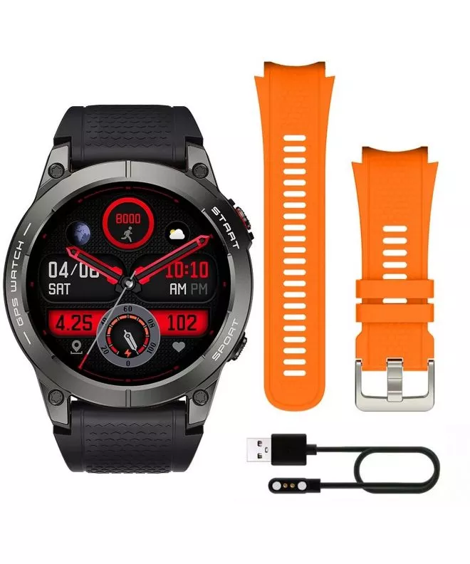 Smartwatch unisex Manta Activ X GPS Black SET SWA001BK