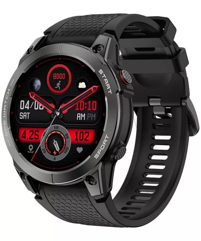 Smartwatch unisex Manta Activ X GPS Black SET SWA001BK