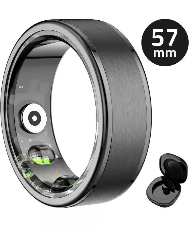 Smartring unisex Manta OneRing Negru 57 mm SR01BK-57