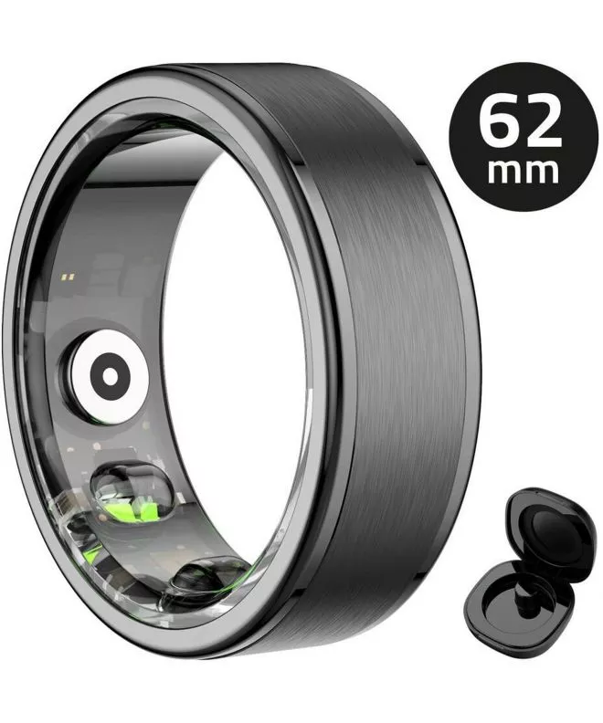 Smartring unisex Manta OneRing Negru 62 mm SR01BK-62