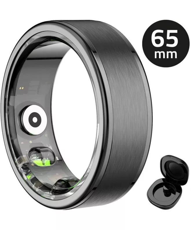 Smartring unisex Manta OneRing Negru 65 mm SR01BK-65