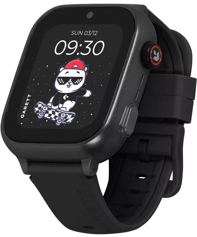 Smartwatch pentru copii Garett Kids Cute 2 4G Negru SET 5904238486139