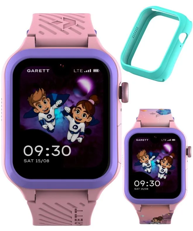 Smartwatch pentru copii Garett Kids Essa Go 2 AI 4G Roz 5904238487334