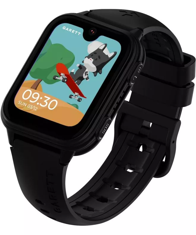 Smartwatch pentru copii Garett Kids Vibe 4G Negru 5904238486726