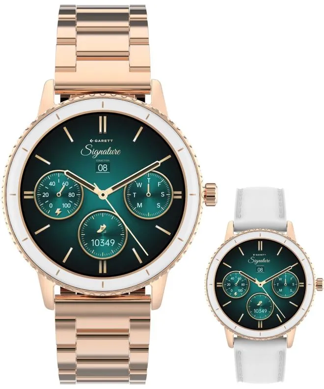 Smartwatch dama Garett Signature Grace Rose Gold Solid SET 5904238485071