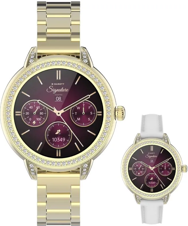 Smartwatch dama Garett Signature Stella Gold Solid SET 5904238485095