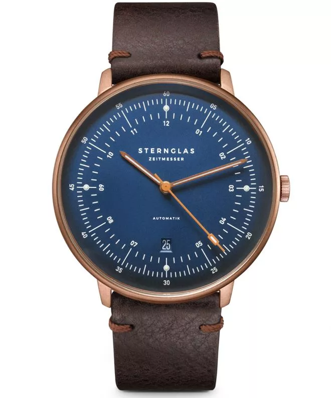 Ceas barbatesc Sternglas Hamburg Dark Blue Bronze Automatic S02-HH27-VI17