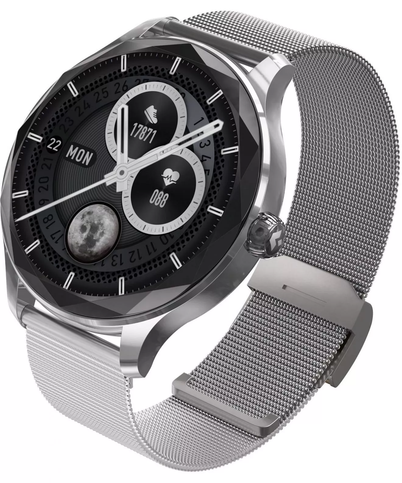 Smartwatch unisex Garett Viva Argint SET 5904238486122
