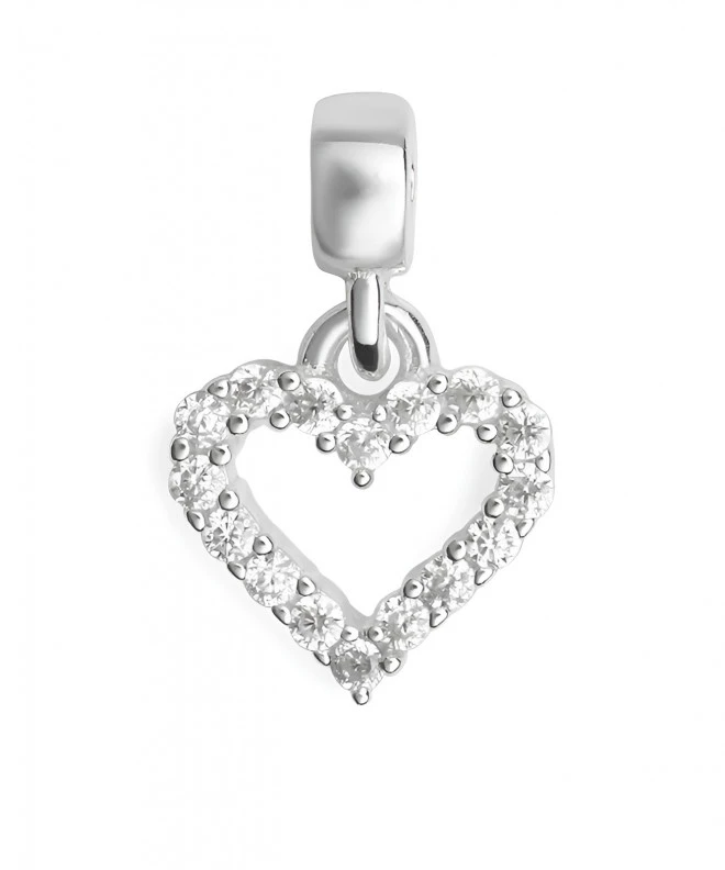 Pandantiv Daniel Wellington Heart Contour Crystal Charm Silver DW00401051