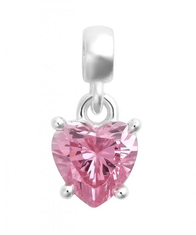 Pandantiv Daniel Wellington Heart Pink Crystal Charm Silver DW00401054