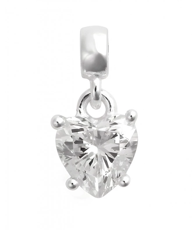Pandantiv Daniel Wellington Heart White Crystal Charm DW00401049