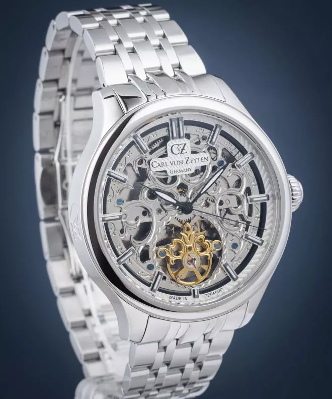 Ceas barbatesc Carl von Zeyten St. Georgen Skeleton Automatic CVZ0014WHMS