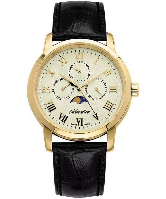 Ceas barbatesc Adriatica Moon Phases A8134.1231QF