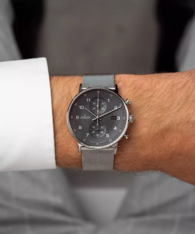 Ceas Barbatesc Junghans FORM C Chronoscope 041/4877.44	