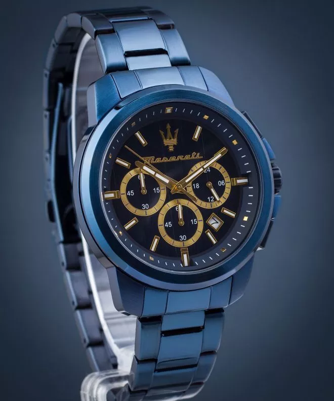 Ceas barbatesc Maserati Successo Chronograph Blue Edition R8873621040