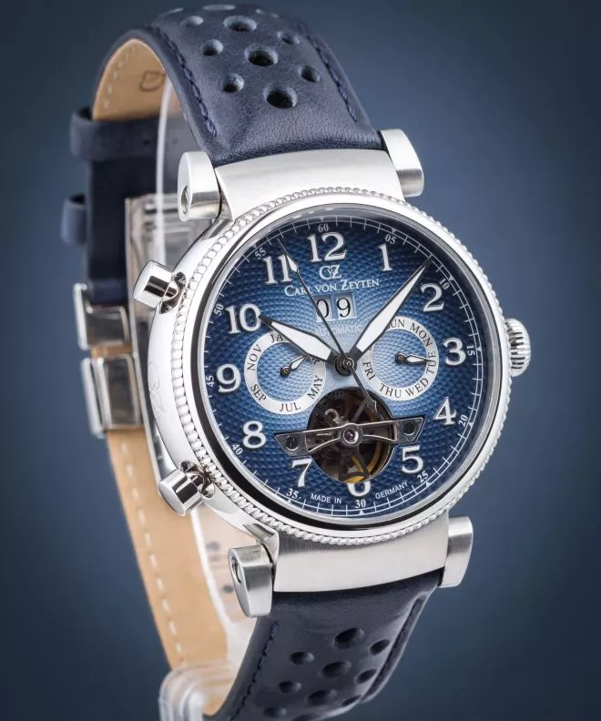 Ceas Barbatesc Carl von Zeyten Ruhestein Open Heart Automatic CVZ0075BLS