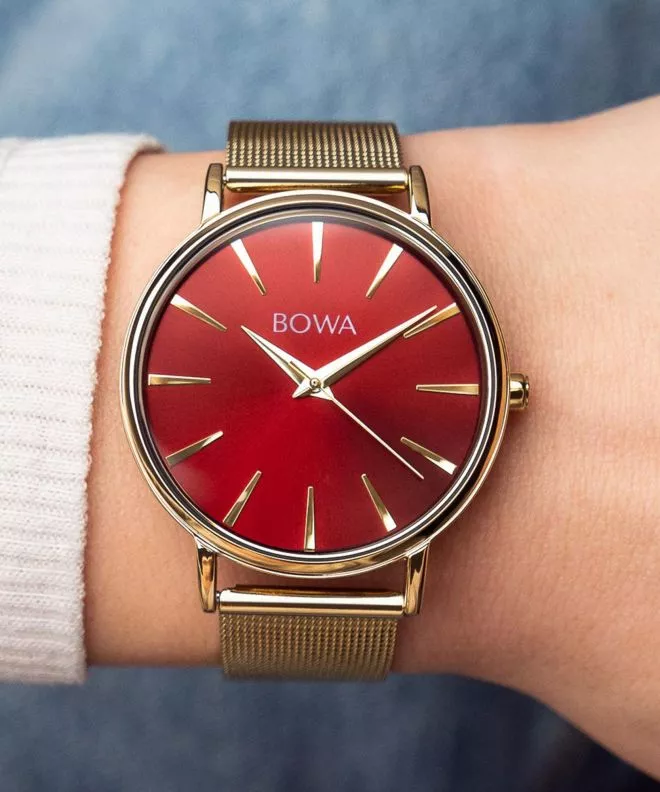 Ceas dama BOWA Praha Red Gold Mesh 38 PH384-134-184M