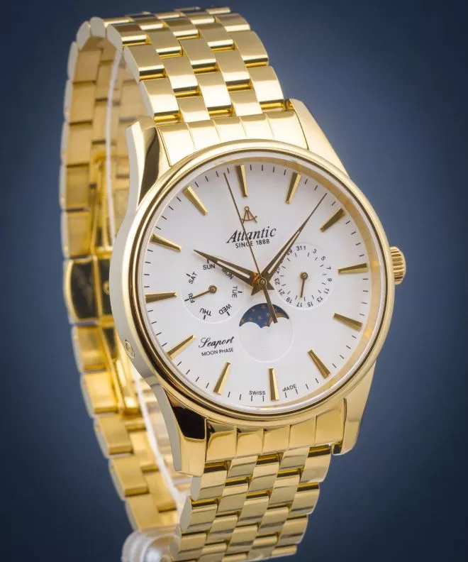 Ceas Barbatesc Atlantic Seaport Moon Phase 56555.45.21