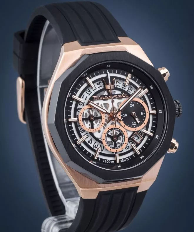 Ceas barbatesc Maserati Stile Skeleton Chronograph R8871642003