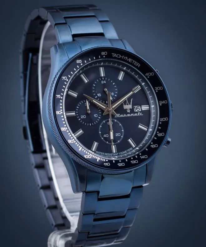 Ceas barbatesc Maserati Sfida Chronograph Blue Edition R8873640023